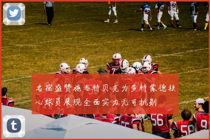 名宿盛赞施洛特贝克为多特蒙德核心球员展现全面实力无可挑剔